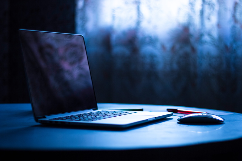 communication, close-up, office space, office, magic mouse, morning light, blue, pen, depression - sadness, technology, apple, wireless technology, table