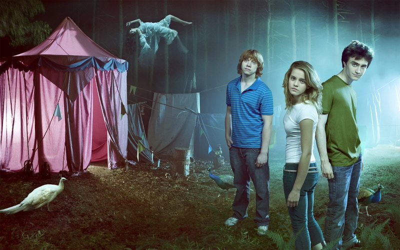 harry potter tents hermione granger ron weasley peacocks floating movies harry potter and the goblet of fire emma watson, 1080P