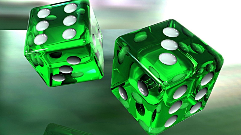 digital art, cube, dice, 3d, 1080P, green