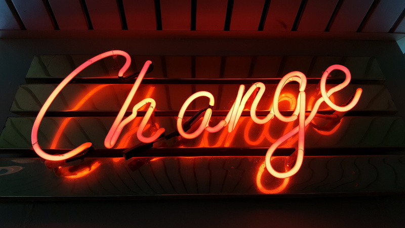 change, 2K, minimalism, neon