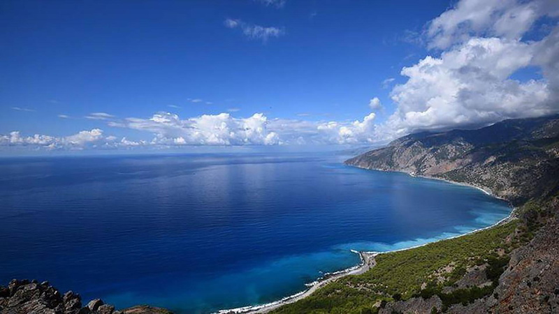 horizon over water, go, must, sky, blue, 1080P, nature, travel destinations, sea, horizon, scenics - nature, water, environment, cloud - sky, land, landscape