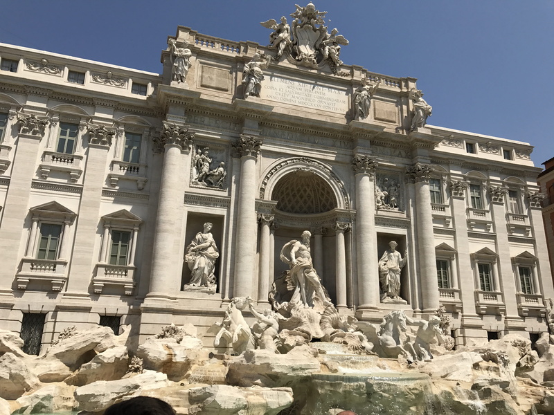 creativity, low angle view, city, must-see, outdoors, travel, architectural column, historical, ancient, attraction, rome, sculpture, wishing well, italy