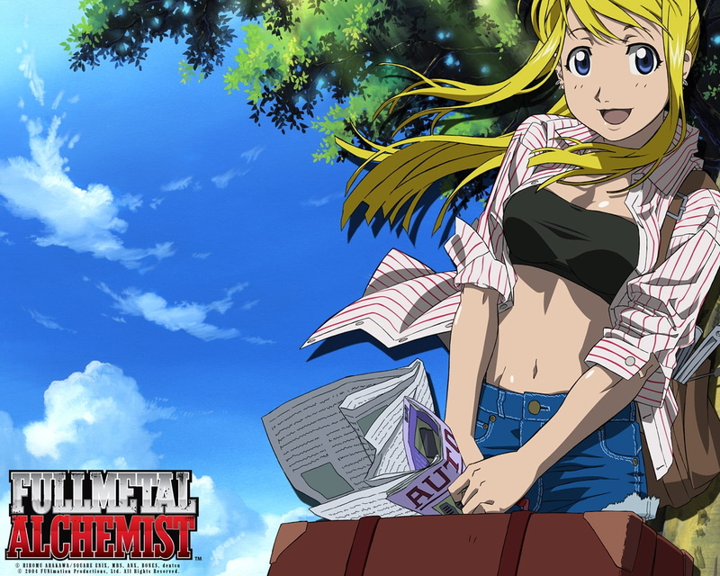 art, anime, hd, full, metal, fullmetal, rockbell, alchemist, x, Fullmetal Alchemist, 720P, winry, Winry Rockbell