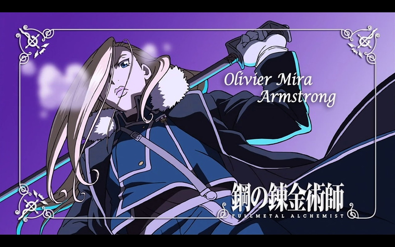 olivier, 720P, full, mira, Fullmetal Alchemist, armstrong, metal, alchemist, x, art, hd, olivier mira armstrong, fullmetal, anime