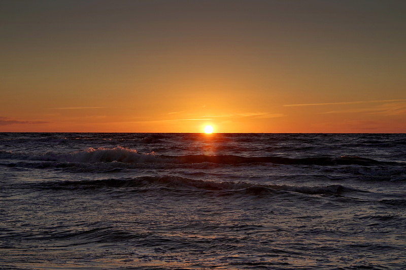 landscape, relaxation, panorama, beauty in nature, horizon, idyllic, scenics - nature, view, nature, sunset, no people, the baltic sea, wave, the background