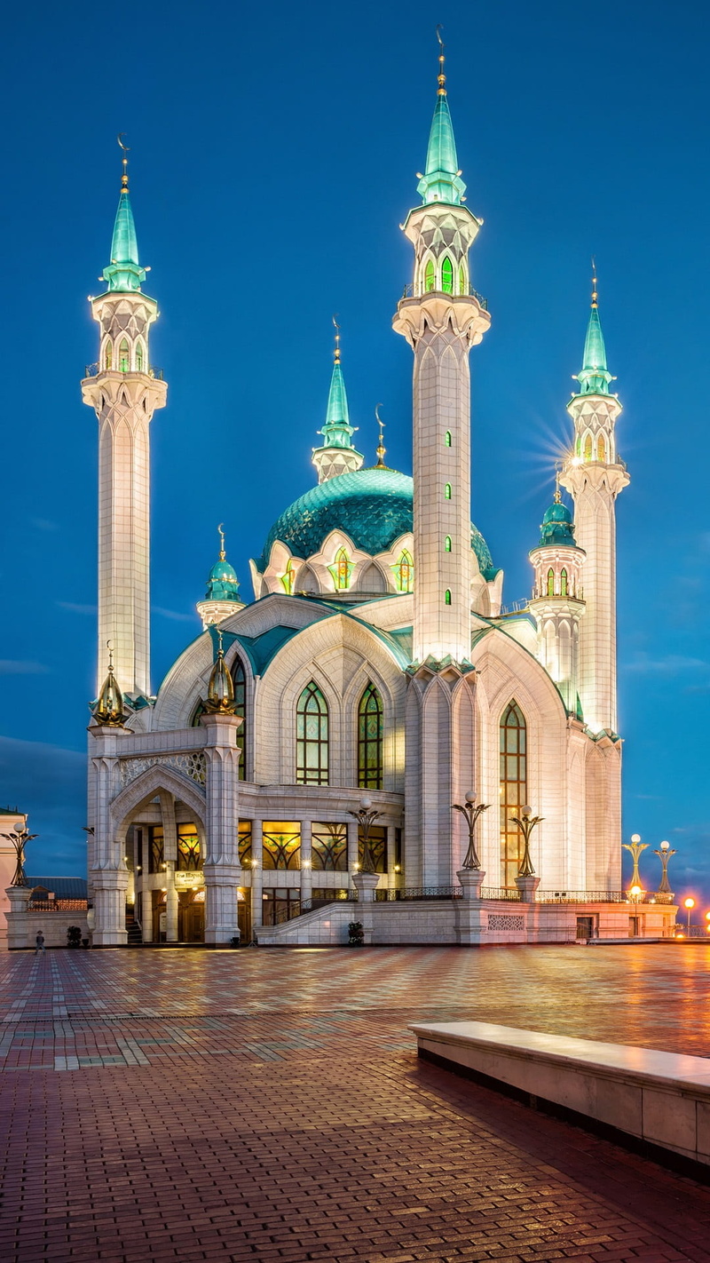 evening, ornate, travel, illuminated, 1080P, spirituality, the kremlin, building, belief, tower, clock, architecture, outdoors, russia, the past, no people