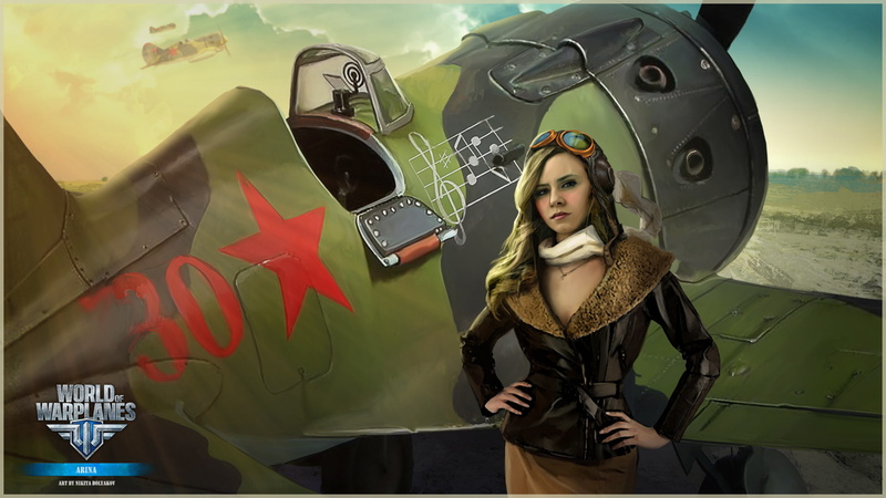 1080P, Wargaming.net, WoWp, arcade plane, MMO, BigWorld, Nikita Bolyakov, star, the plane, air, girl, notes, Persha Studia, arcade, aviation, World of Warplanes