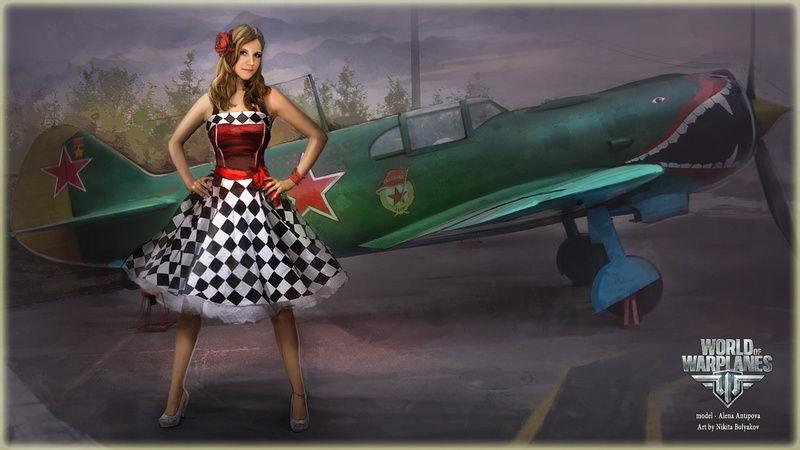 Wargaming.net, aviation, the plane, girl, World of Warplanes, star, WoWp, MMO, air, World of aircraft, arcade plane, 1080P, Nikita Bolyakov, arcade, Persha Studia