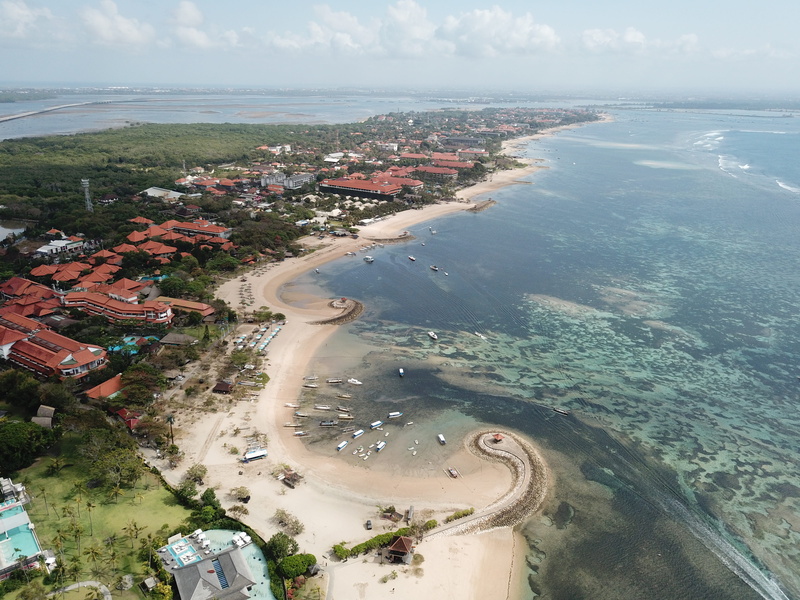 unnamed road, scenics - nature, building exterior, cloud - sky, beach, sea, built structure, indonesia, sky, day, architecture, transportation, outdoors