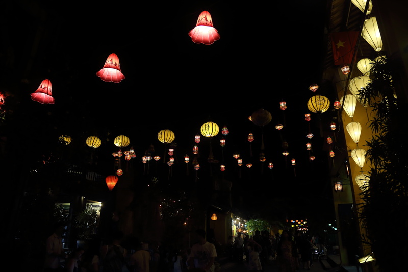 night, low angle view, outdoors, nightlife, chinese new year, market, lantern, in the dark, 5K, celebration, festival, nature, chinese lantern, event