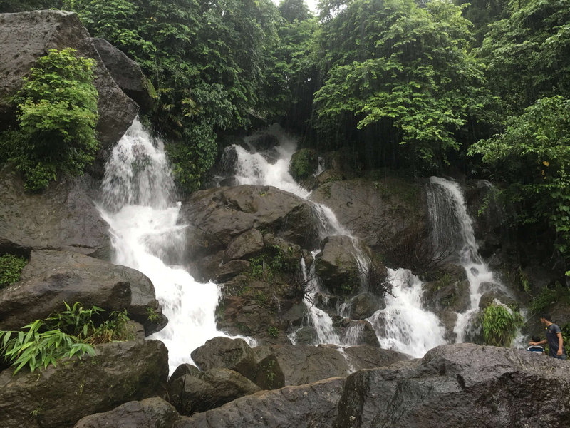 solid, nature, 4K, water, waterfall, tree, rock - object, beauty in nature, power in nature, jaflong, scenics - nature, land, motion, rock formation, long exposure