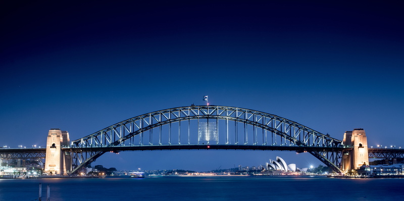 sydney, connection, panorama, travel destinations, nature, city break, office building exterior, travel, building, port, transportation, minimal, bridge - man made structure
