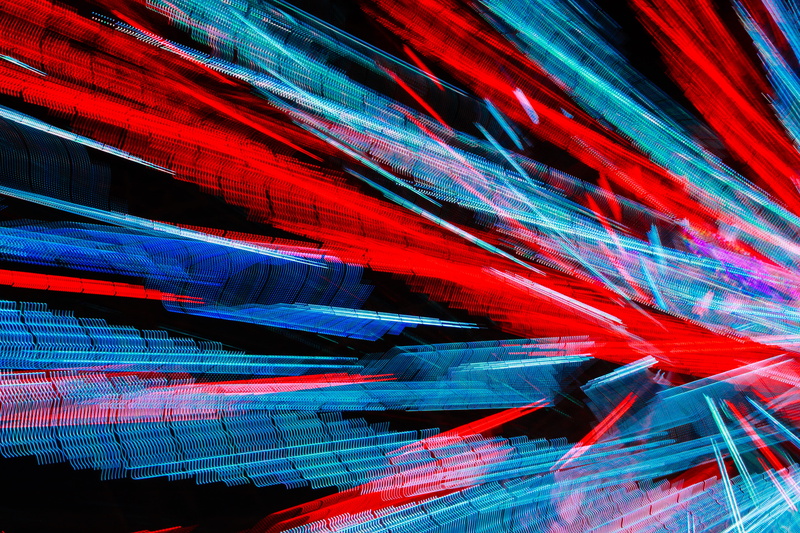  4K, backgrounds, la, architecture, multi colored, blue, red, flash, pattern, long exposure, art and craft, design, losangele, close-up, vibrant color