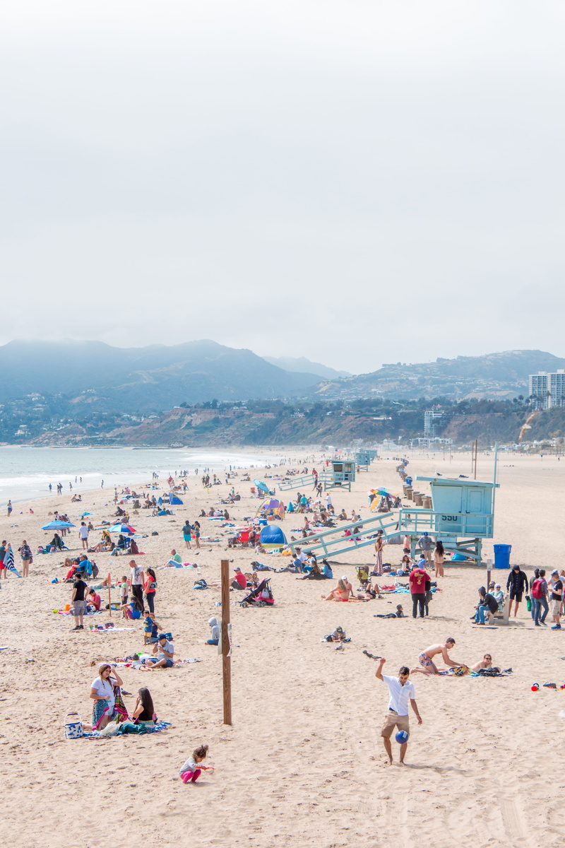 5K, nature, trip, day, waves, sky, united states, santa monica, real people, outdoors, vacations, leisure activity, monica, relaxation, santamonica, crowd