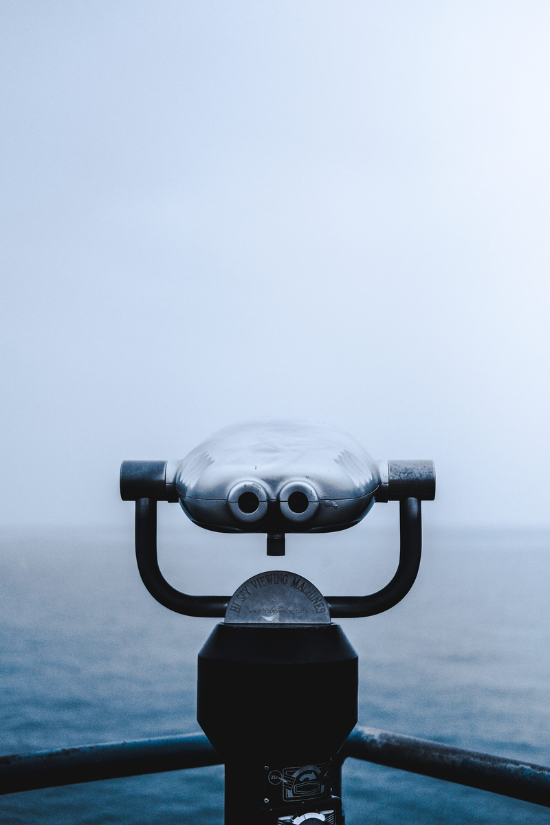 viewer, binocular, lookout, metal, hand-held telescope, sea, telescope, no people, nature, coin operated, beauty in nature, coin, santamonica, binoculars
