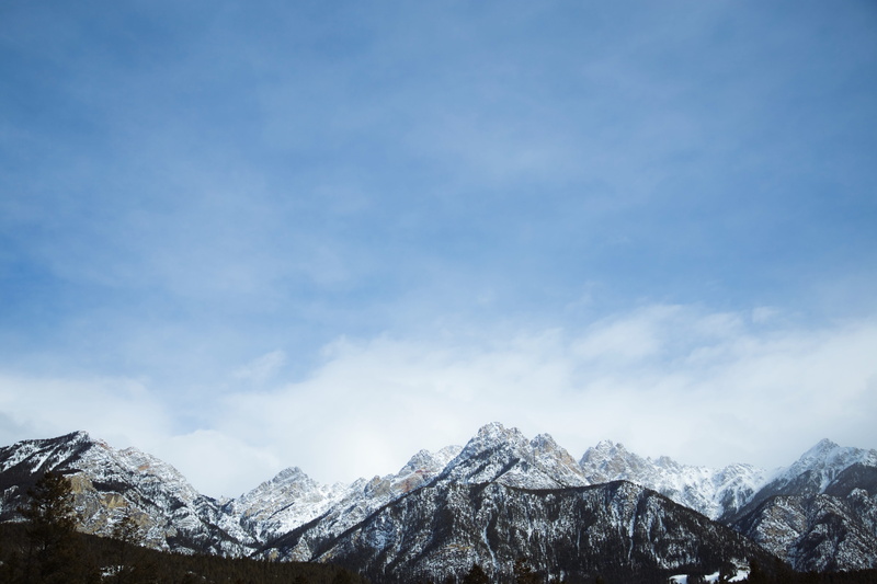 scenics - nature, fernie, beauty in nature, snowcapped mountain, mountains, gray, outdoors, canada, tranquil scene, blue sky, cloud, clear, landscape, black