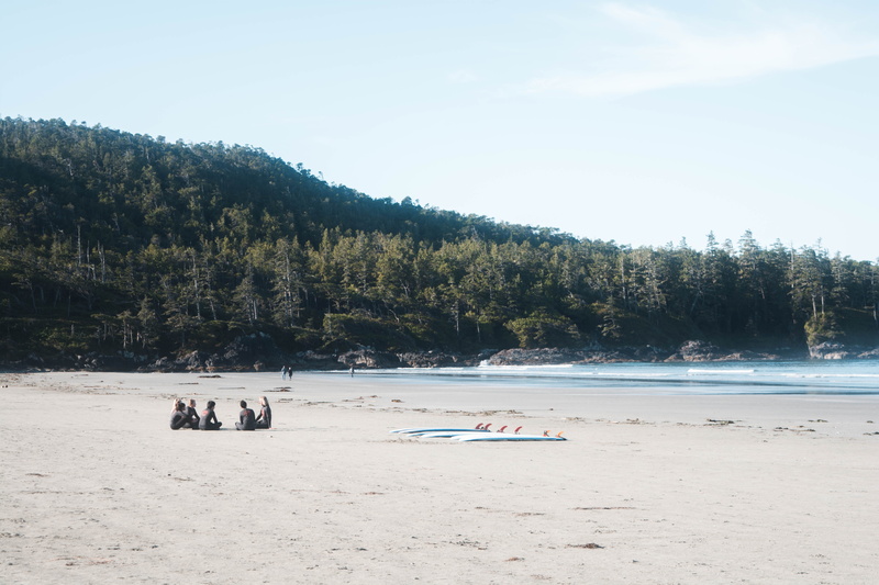 group of people, growth, trees, non-urban scene, canada, mountain, 5K, sky, ocean, nature, outdoors, plant, forest, leisure activity, sand, mountains