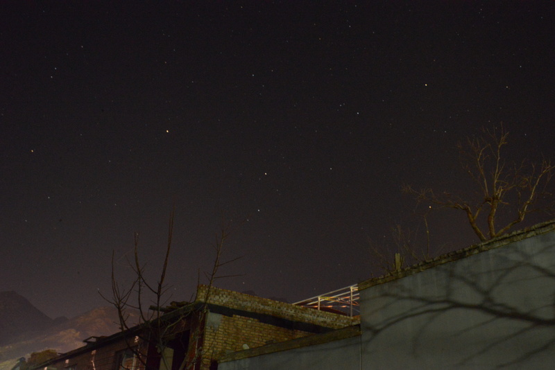 outer space, building, universe, flare, residential district, star field, 5K, rural, scenics - nature, countryside, hut, sky, space and astronomy, galaxy