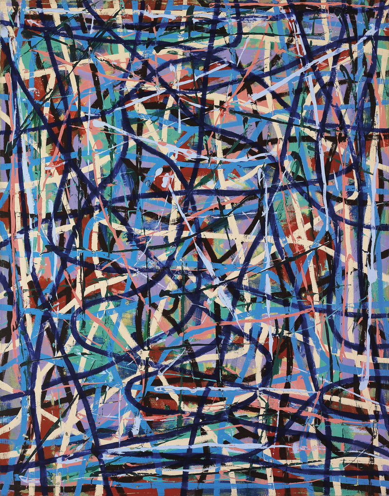 indoors, spanish artist, painting, acrylic on canvas, art, art and culture, artist of barcelona, messy, new york artist, abundance, abstract, backgrounds