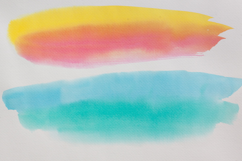 4K, vibrant Color, watercolour, watercolor Painting, creativity, art and craft, turquoise colored, pink color, watercolor Paints, variation, blue, close-up