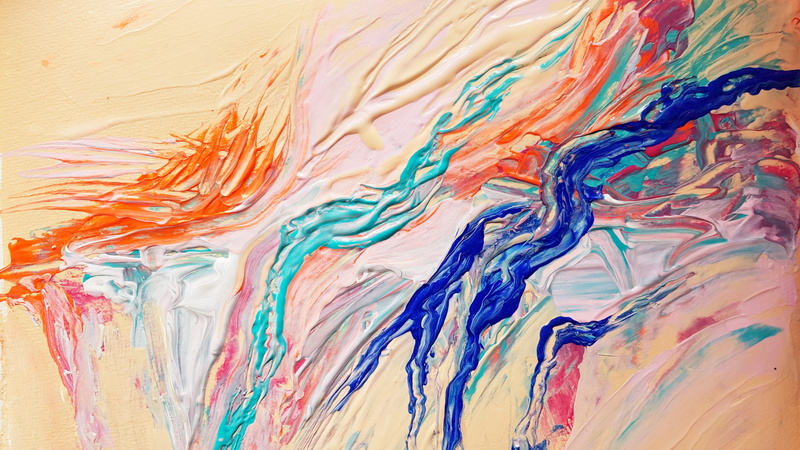 abstract, backgrounds, flowing, choice, vibrant color, 2K, textured, pattern, multi colored, indoors, no people, motion, full frame, chaos, spatula technique