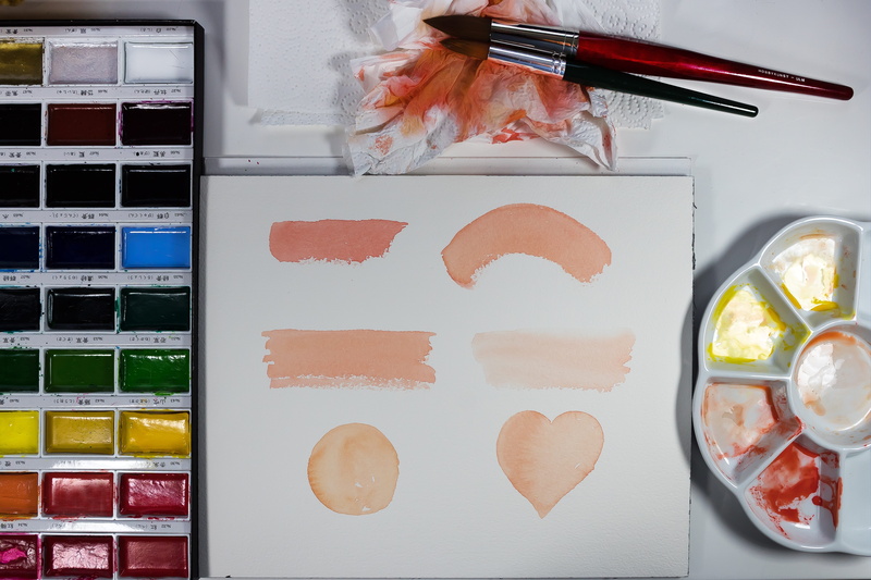 course, still life, variation, egg, text box, texture, art and craft, paintbrush, food and drink, serene, multi colored, watercolor, painted, 5K, no people