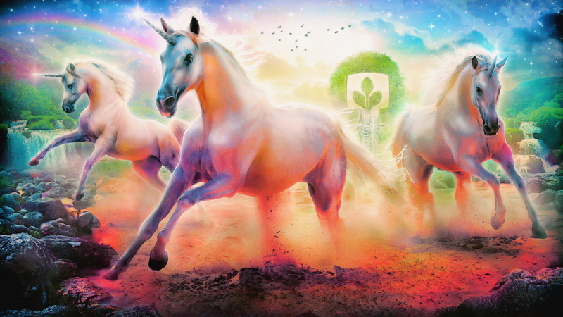 can, artwork, 3d and abstract, kitsch, 2K, painting, unicorn
