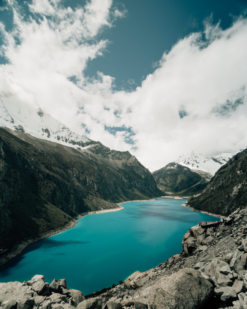 mountain Range, scenics, tranquil Scene, mountain Peak, cloudy, valley, snow, beauty In Nature, summer, adventure, 4K, sky, glacier, huaraz, paron, outdoors
