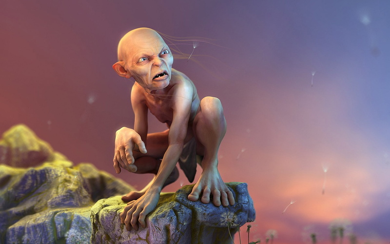lord, precious, rings, 1080P, smeagol, gollum
