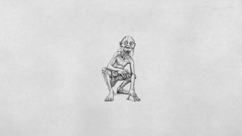 1080P, fantasy Art, movies, artwork, The Lord Of The Rings, Gollum