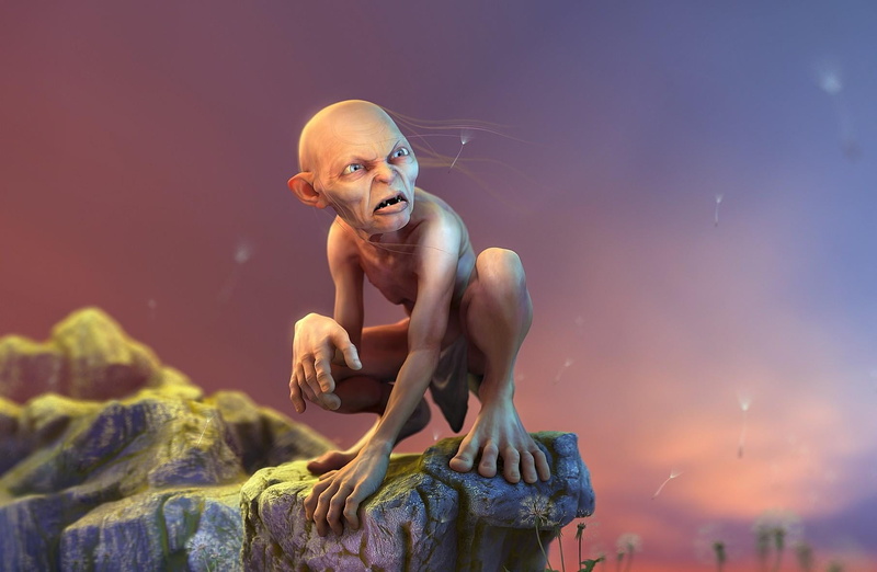 gollum, adult, backgrounds, front view, rock, nature, women, portrait, caucasian Ethnicity, young Adult, human Face, summer, males, people, beautiful, one Person