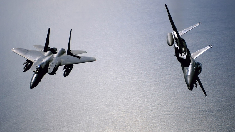 military aircraft, military, 1080P, airplane, jets, aircraft, F-15 Strike Eagle