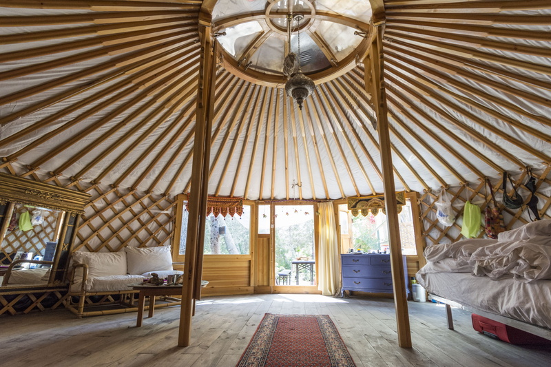 padded, brown, entrance, luxury, live, wood - material, sofa, built structure, domestic room, wealth, pattern, yurt, design, camping, seat, holiday, house