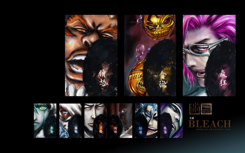 bleach, ulquiorra, espada, granz, coyote, stark, yammy, arruruerie, jaegerjaquez, zommari, tier, aporro, leroux, gilga, harribel, grimmjow, 720P, cifer