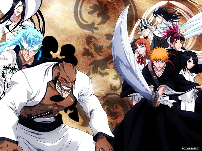 Yammy Llargo, Nnoitra Gilga, Grimmjow Jaegerjaquez, Byakuya Kuchiki, Orihime Inoue, Ichigo Kurosaki, Renji Abarai, Kisuke Urahara, Rukia Kuchiki, Bleach