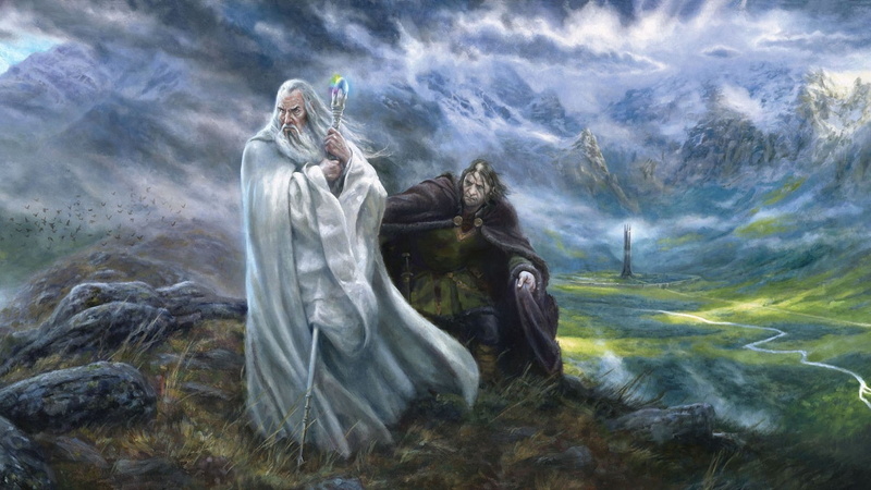 Saruman, Grima Wormtongue, Orthanc, The Lord Of The Rings, fantasy Art, 1080P