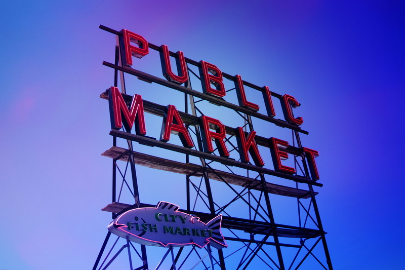 low angle view, signage, night, monument, outdoors, architecture, marketing, electrical device, antenna, nature, photo, public, fish market, sign, angle