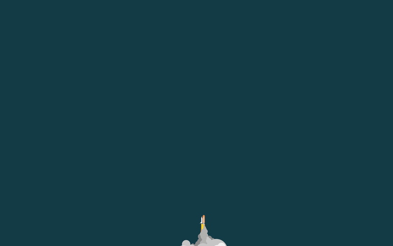 2K, rocket, green background, space shuttle, Launch, minimalism, space