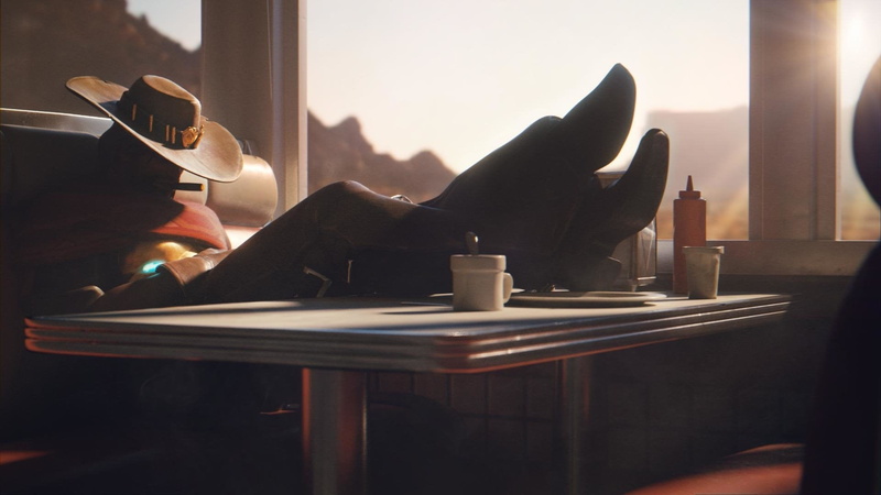 still life, drink, Video Game, home interior, Overwatch, paper, business, McCree (Overwatch), sunlight, desk organizer, food and drink, indoors, furniture