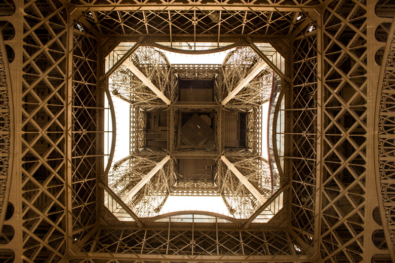 paris, urban, directly below, architectural feature, low angle view, history, no people, building, eye, sepia, architecture and art, ornate, travel, france