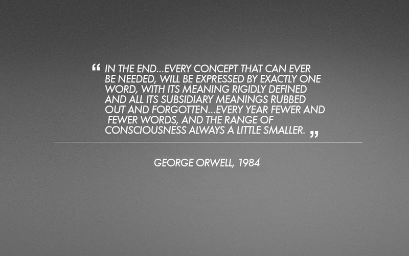 indoors, studio shot, Orwell, minimalistic, communication, positive emotion, technology, board, full frame, George, white color, background, Only, sign