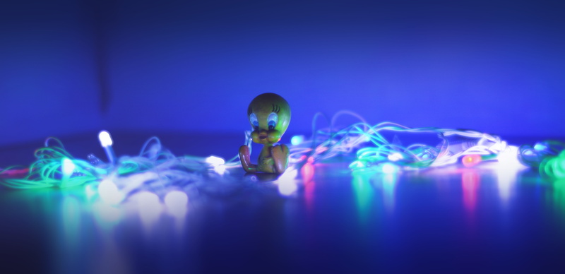 digital composite, adult, yellow, copy space, clubbing, multi colored, little, club dj, cartoon, fashion, fairy lights, connection, blue, one person, 5K