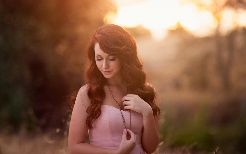 1080P, Nature, Sunshine, Cute, Girl