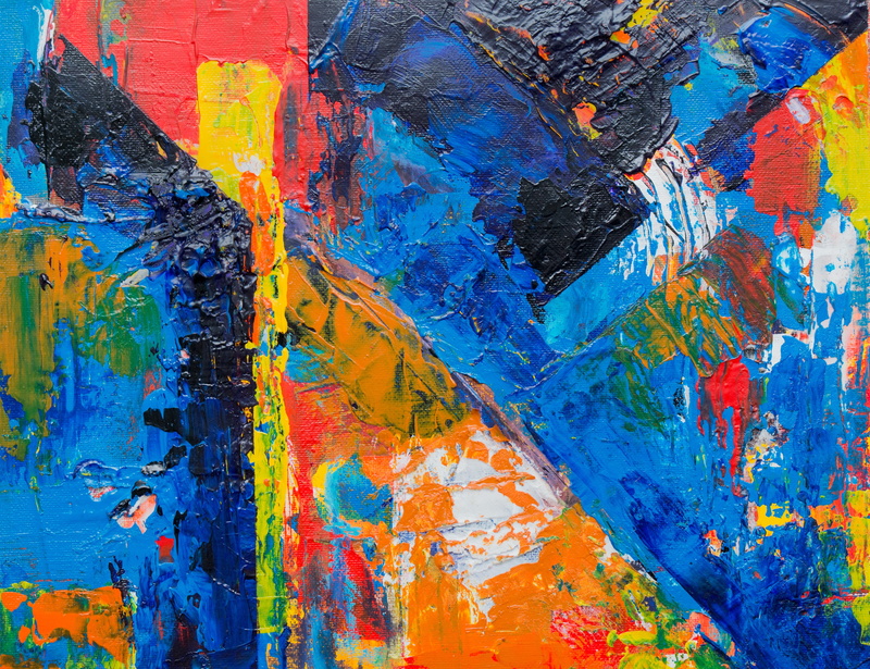canvas, colorful, acrylic, stains, paint, 4K