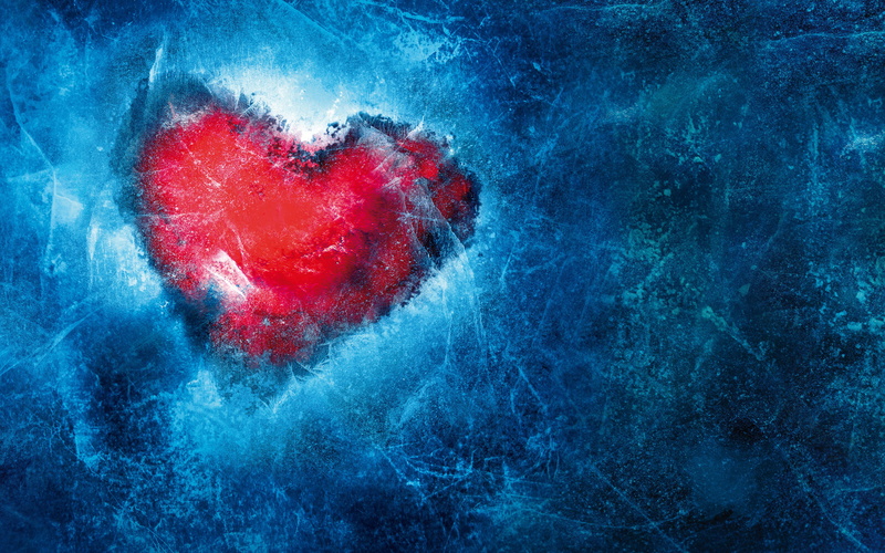 heart shape, impact, blue, 4K, outdoors, nature, valentines day - holiday, close-up, full frame, no people, Love, studio shot, exploding, red, emotion