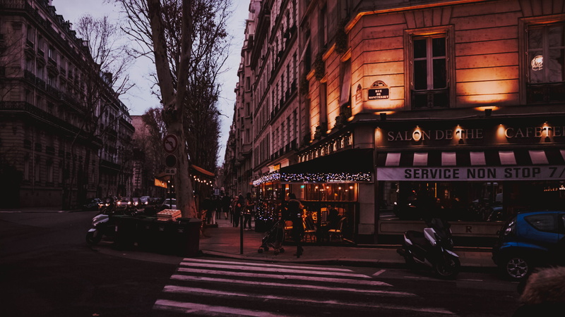near, machine, built structure, human, france, lane, motor vehicle, zebra crossing, incidental people, asphalt, paris, transportation, wheel, architecture