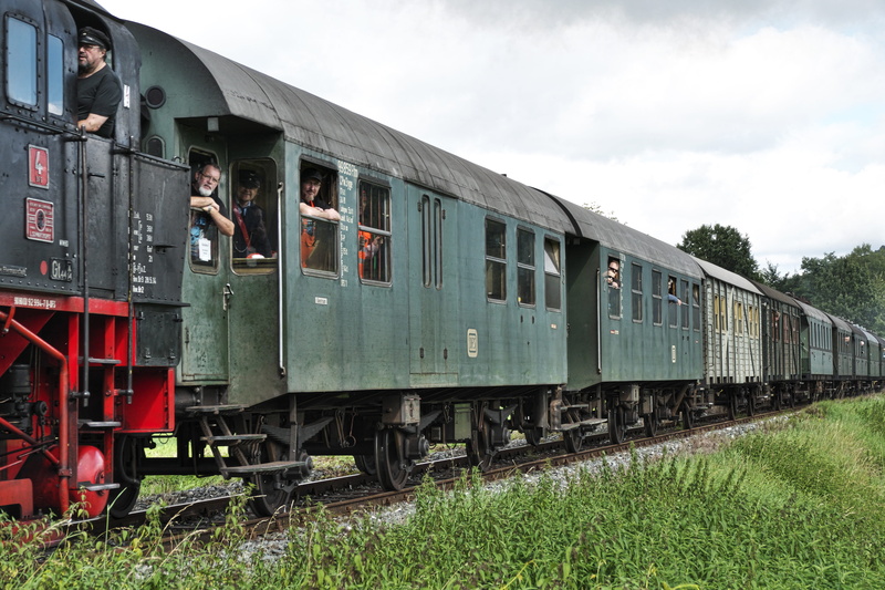 train - vehicle, water vapor, smoke, reichsbahn, franconian switzerland, no people, wiesenttal bahn, railroad car, nostalgia, steam, tourism, passenger train