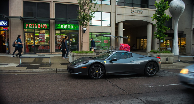 road, outdoors, Nikon, exotic, Super Car , mode of transportation, architecture, building, city life, coupe, transportation, illuminated, communication