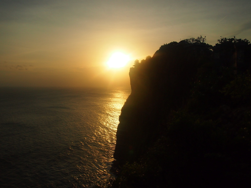 beauty In Nature, lens flare, hindu, no people, cliff, coastline, non-urban scene, Water, Landscape, Bali, scenics - nature, 4K, Clif, Sunset, beach, outdoors