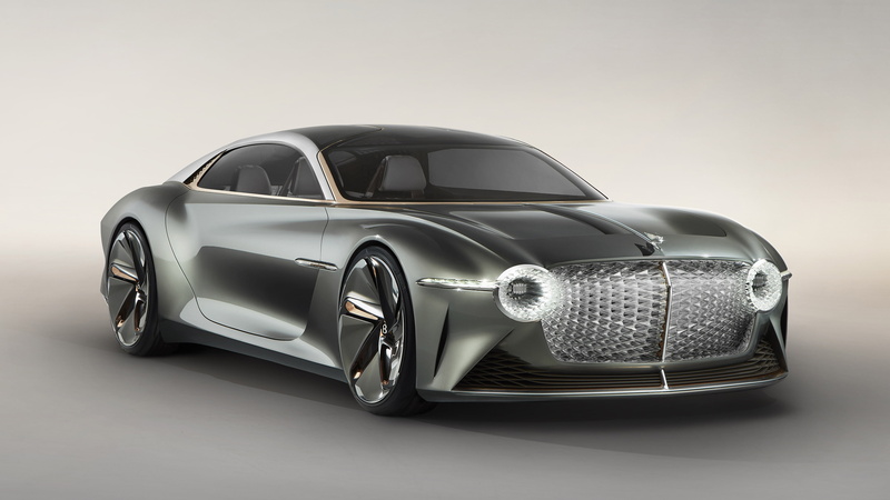 Silver Car, Sport Car, 4K, Car, Luxury Car, Concept Car, Grand Tourer, Bentley, Bentley EXP 100 GT